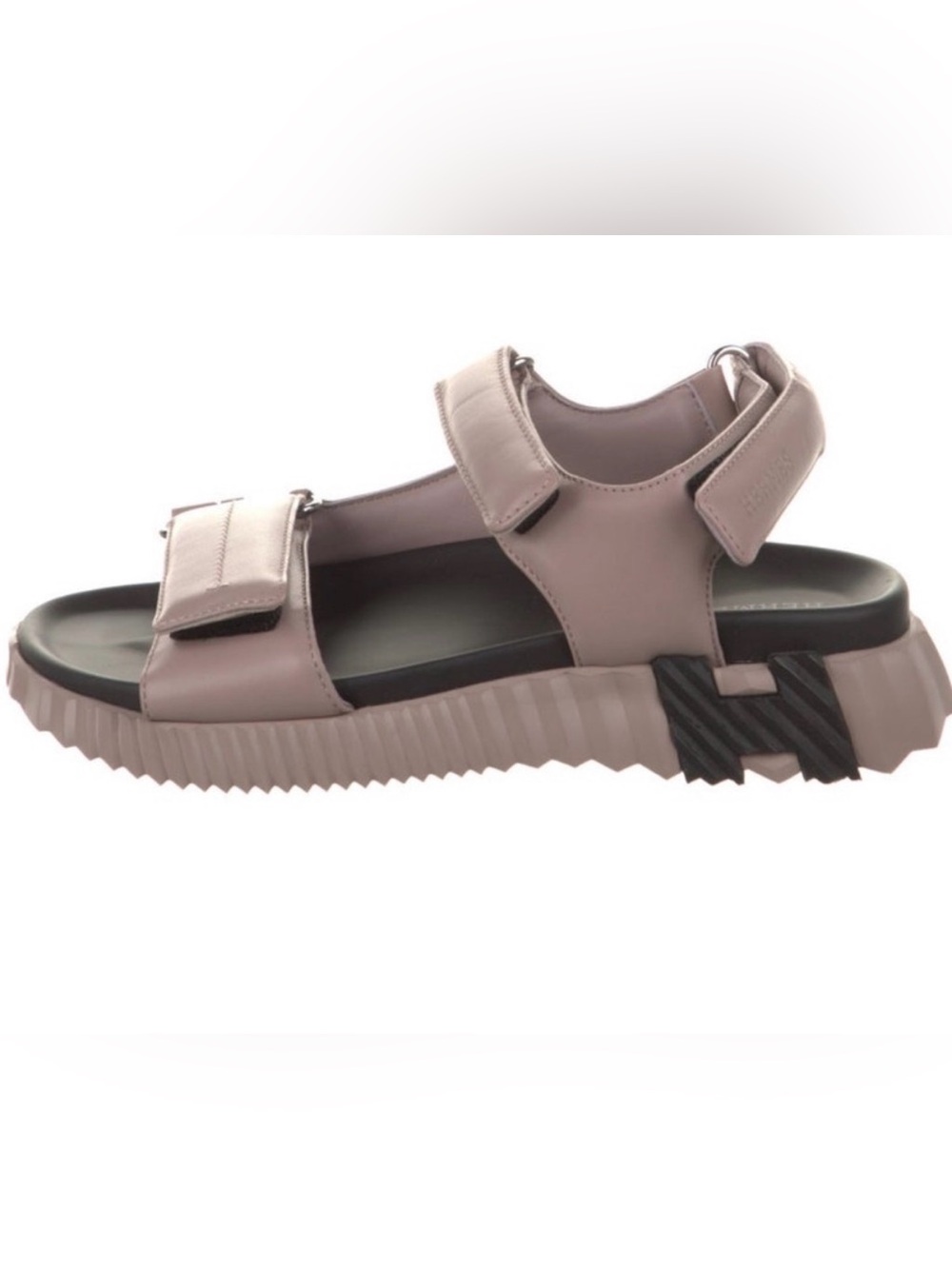 Hermès Pink Leather Slingback Sandals